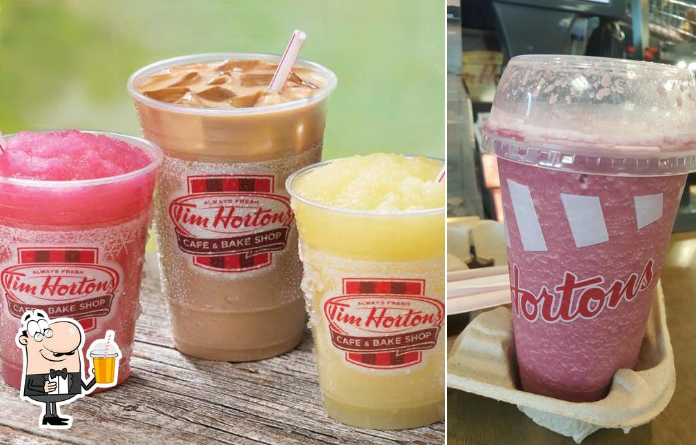 Enjoy a drink at Tim Hortons