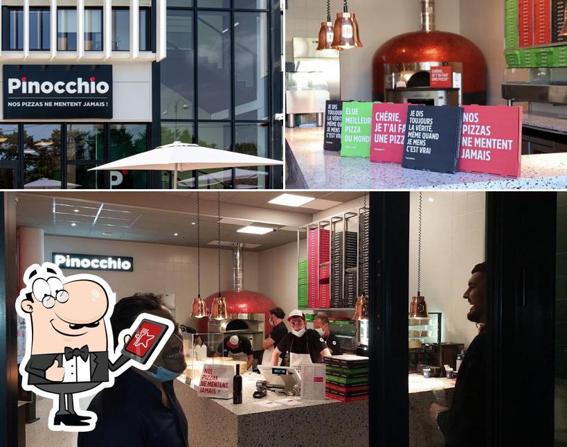 Voici la photo représentant la extérieur et intérieur sur Pinocchio Pizza