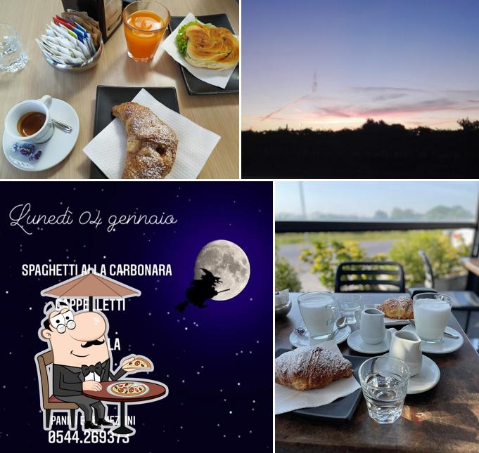 bar caffeino si caratterizza per la esterno e cibo
