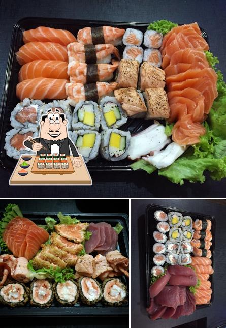 Escolha diversas opções de sushi