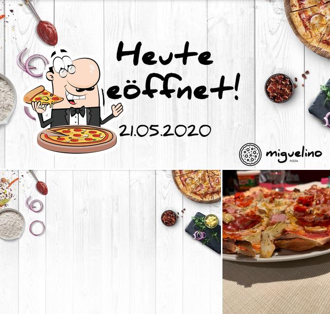 A Miguelino, puoi ordinare una bella pizza