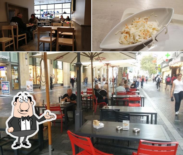 Check out the image displaying interior and dessert at NORDSEE Bonn Poststraße