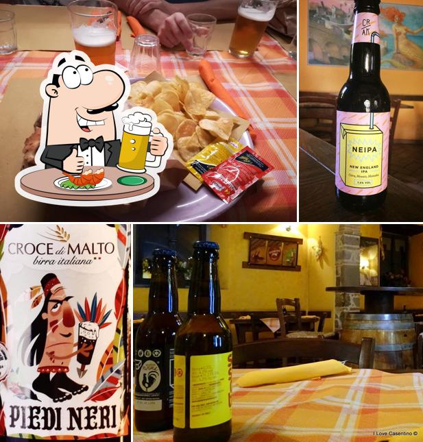 Degusta una birra con la cena