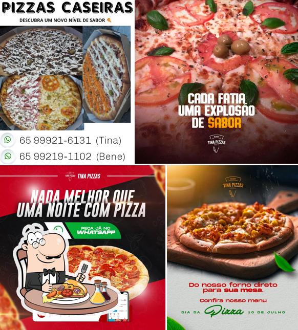 Peça pizza no TINA PIZZAS