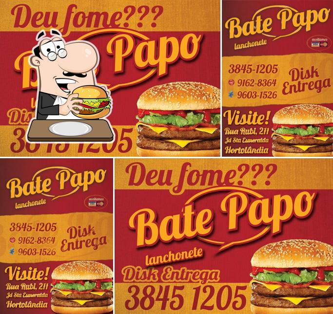 Consiga um hambúrguer no Bate Papo - Restaurante e Lanchonete