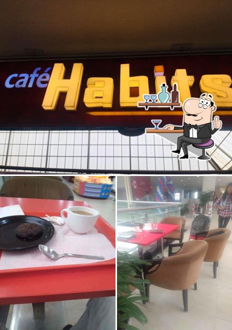 The interior of Cafe Habits