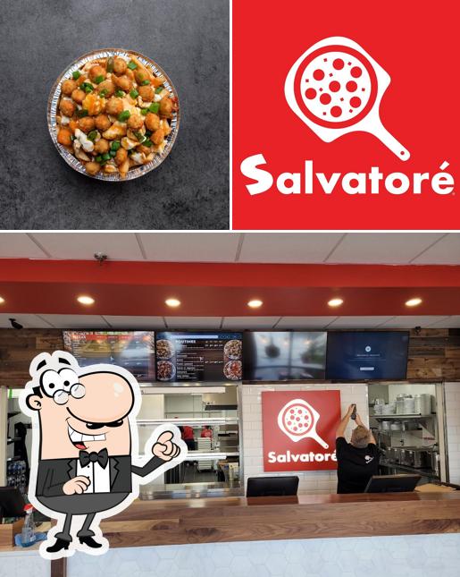 Pizza Salvatoré is distinguished by interior and food