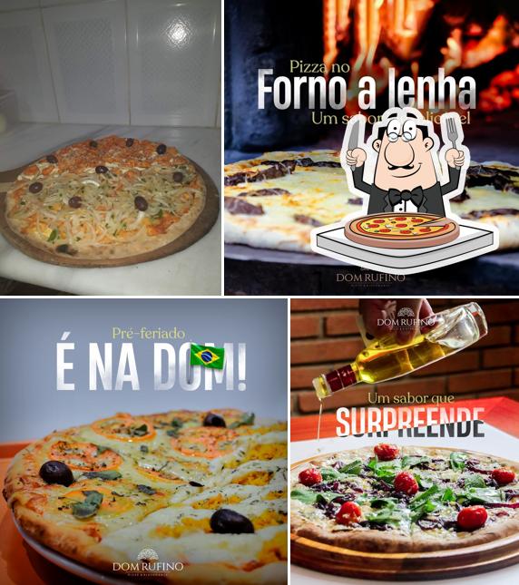 Peça diferentes variedades de pizza