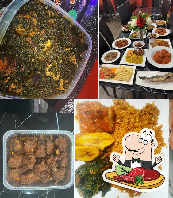 Les plats à base de viande sont disponibles à Little Naija Restaurant