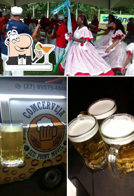 A foto da bebida e casamento a Comcerveja