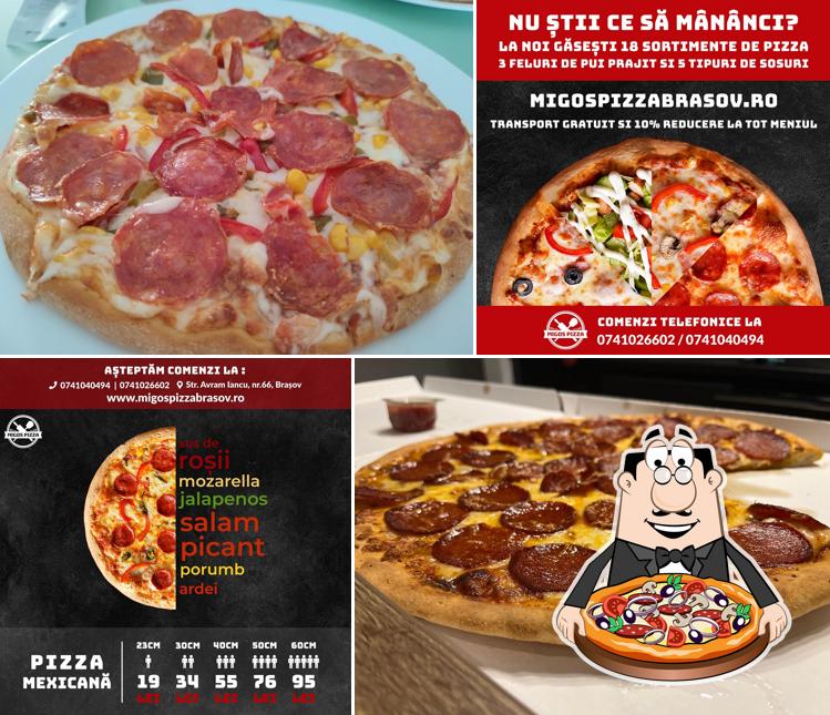 A Migos Pizza Brasov, vous pouvez déguster des pizzas