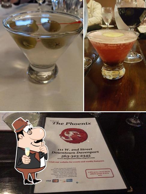 The Phoenix Restaurant & Martini Bar serves alcohol