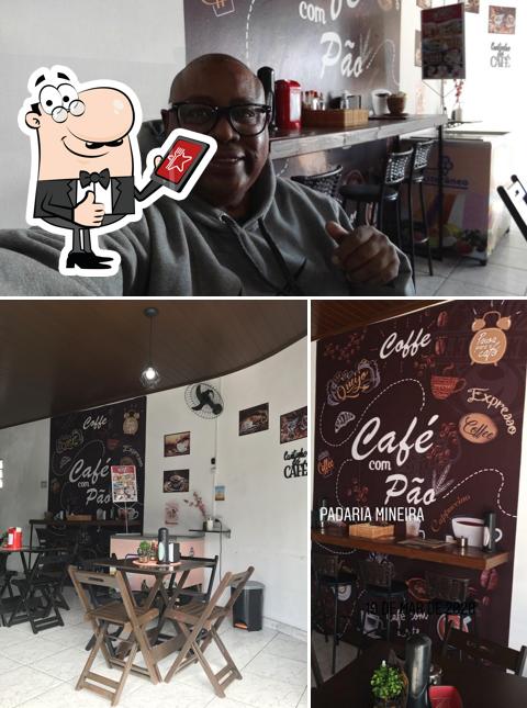 Look at the picture of Café com pão Padaria Mineira