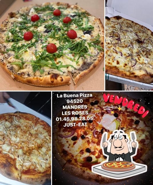 Essayez des pizzas à LA BUENA PIZZA