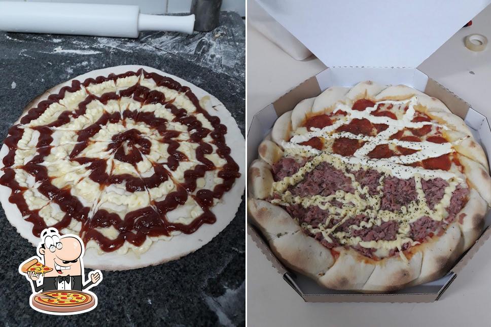 Peça diferentes tipos de pizza