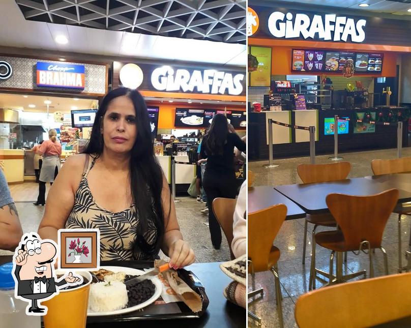 O interior do Giraffas Aeroporto Galeão