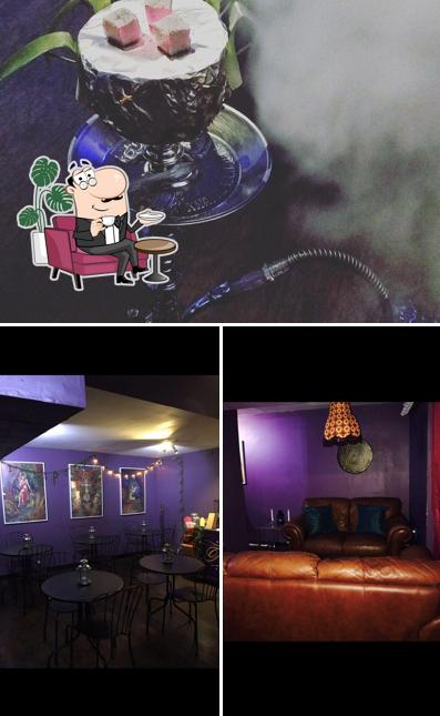 This is the photo depicting interior and food at Gitana Hookah Lounge
