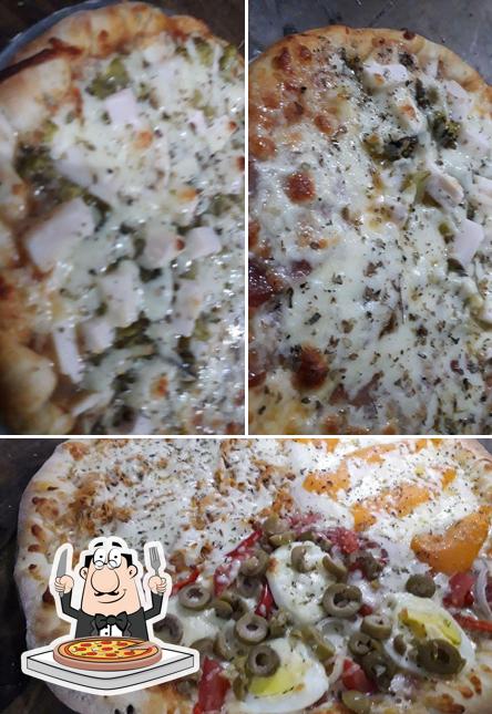 Peça diversos variedades de pizza