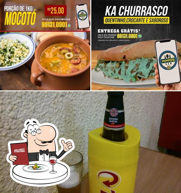 Entre diversos coisas, comida e cerveja podem ser encontrados no Pippo's Bar