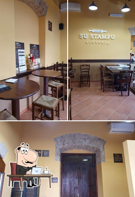 Gli interni di Su Stampu Pizzeria Sanluri