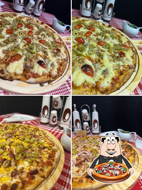 Consiga diferentes tipos de pizza