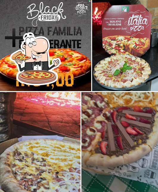 Escolha diferentes tipos de pizza