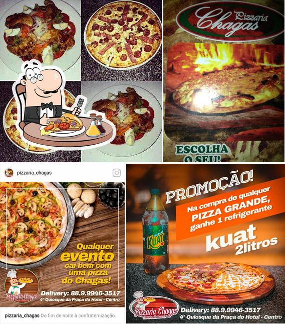 Experimente pizza no Pizzaria Chagas