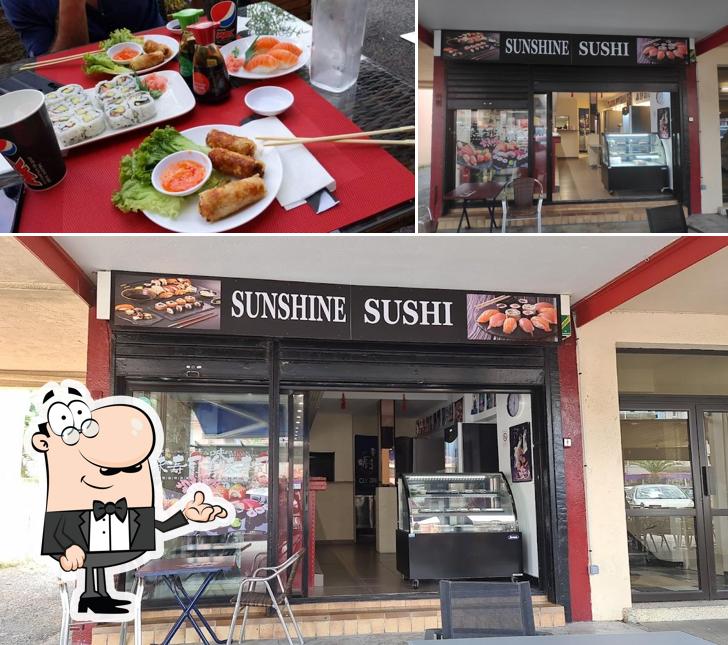 La photo de la intérieur et nourriture de Sunshine sushi’s