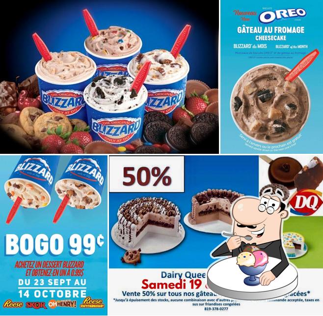 Dairy Queen sert une variété de desserts