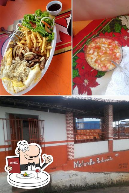 O Misturebar Restaurante se destaca pelo comida e exterior