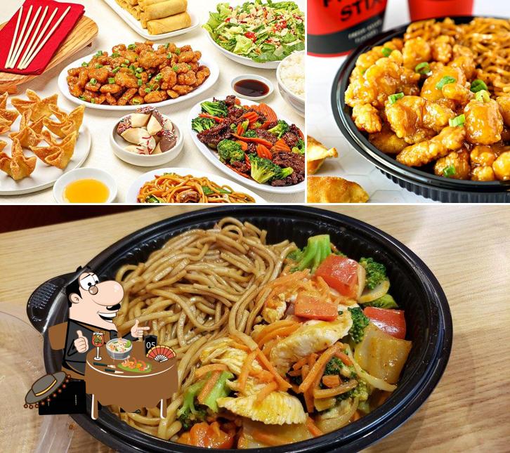 Food at Pick Up Stix Fresh Asian Flavors