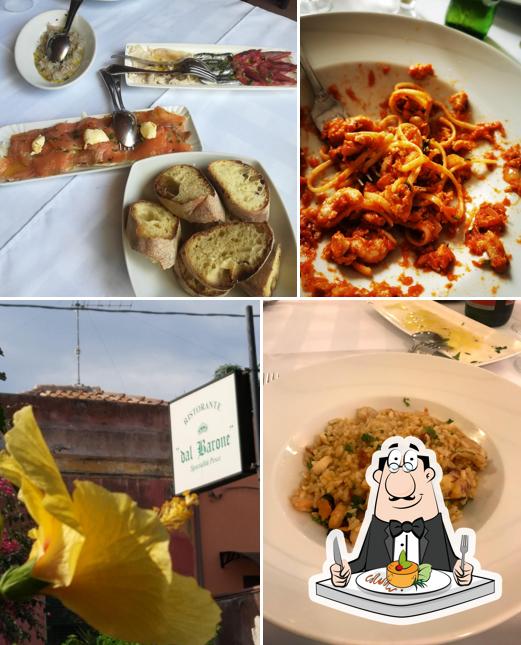 Cibo al Ristorante trattoria "Dal Barone"