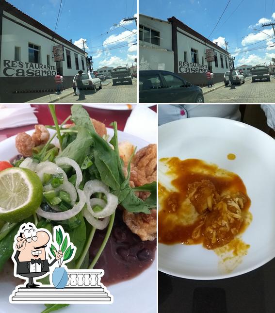 A foto do Restaurante Casarão’s exterior e comida