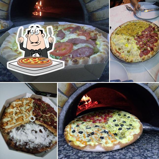 Consiga diferentes variedades de pizza