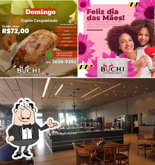 Veja imagens do interior do Buchi Churrascaria e Pizzaria