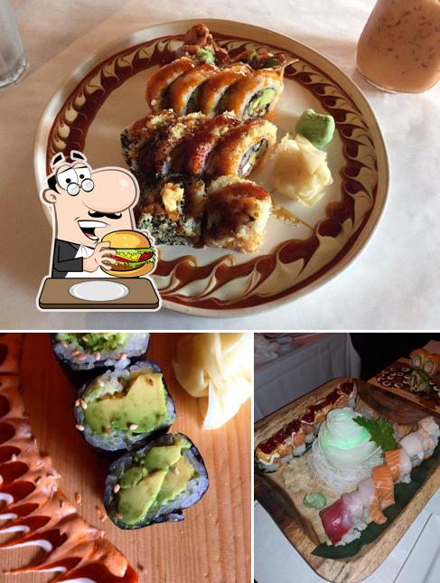 Try out a burger at Butterfly Sushi Bar
