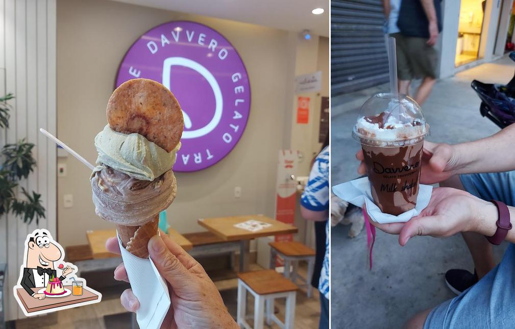 Não esqueça de pedir uma sobremesa no Davvero Gelato Vila Nova Conceição