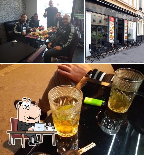 Voici la photo affichant la intérieur et bière sur Restaurant El-Medina