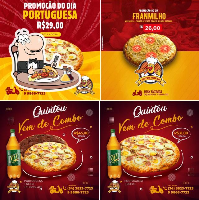 Escolha pizza no Patos Pizzas