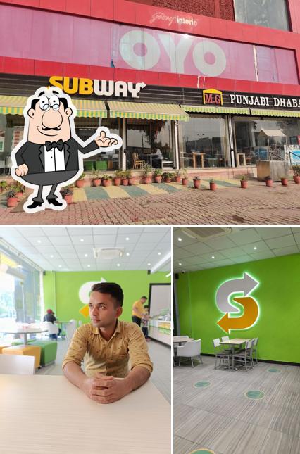 Among different things one can find interior and exterior at SUBWAY SIRSA