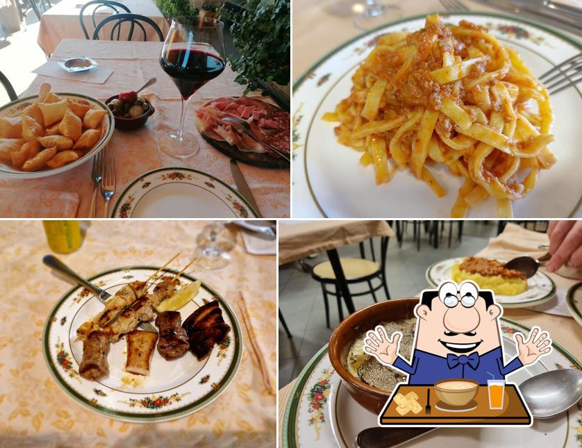 Platti al Vecchia Trattoria Romani