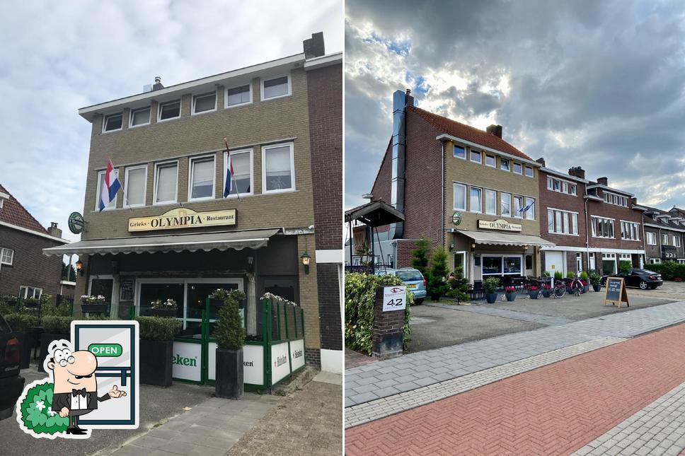 Jetez un coup d’œil à quoi ressemble Olympia Restaurant à l'extérieur