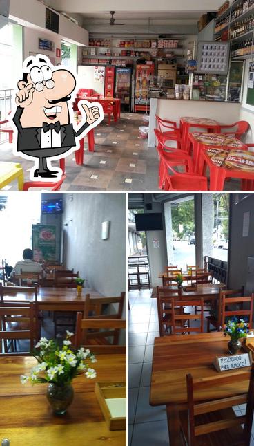 O interior do Bar e Restaurante do Totó
