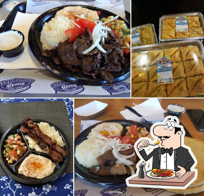 Food at Stephano's Greek & Mediterranean Grill