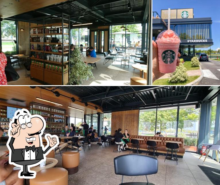 Voici la photo indiquant la intérieur et dessert sur Starbucks Coffee Drive Labège