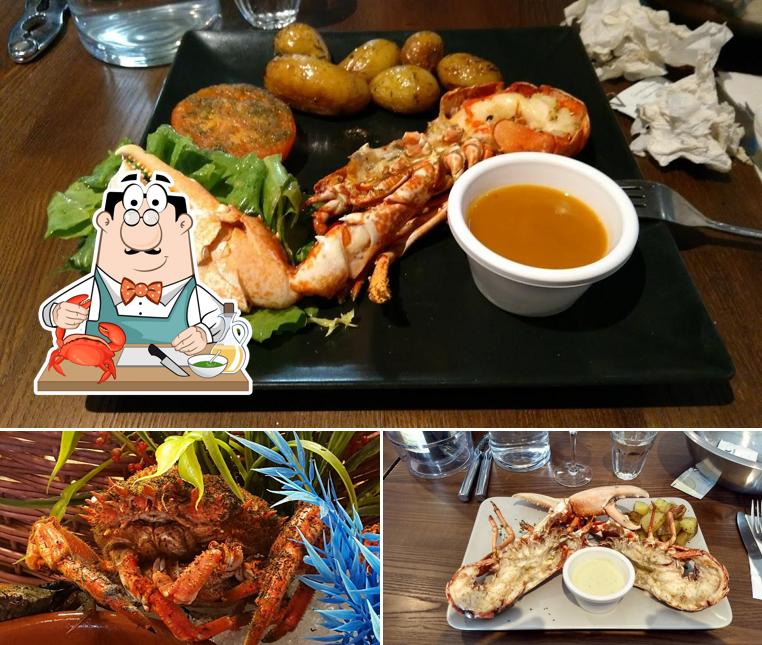 Pick different seafood items offered by La Cabane