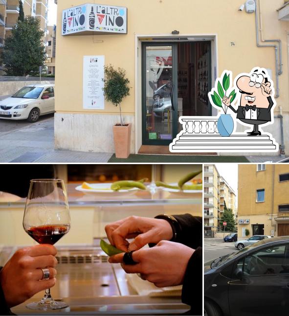 La foto della esterno e cibo di L' Altro Vino Enoteca Naturale