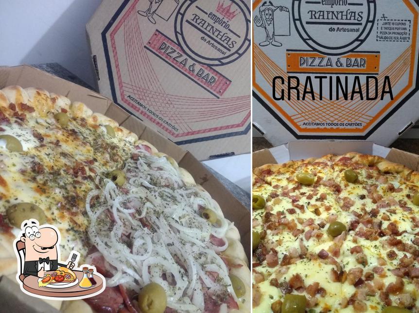 Consiga pizza no Empório Rainhas do Artesanal Pizza & Bar