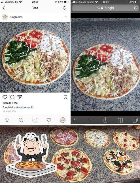 Essayez des pizzas à Pizzeria Funghi