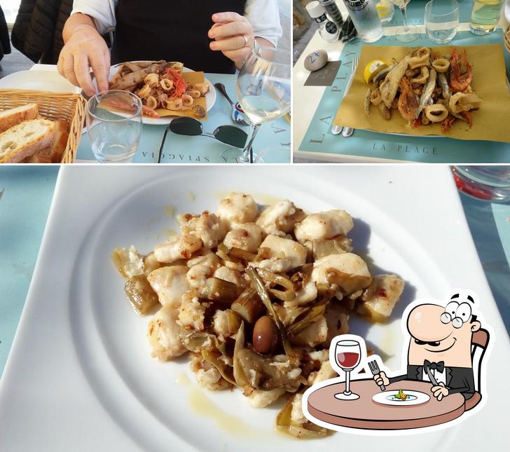 Cibo al Ristorante Playa79 Stabilimento Balneare